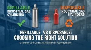 Difference Between Refillable and Disposable Industrial Gas Cylinders